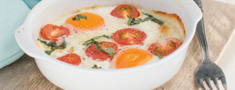 Eieren met geitenkaas uit de oven - Gezond aan tafel - recept