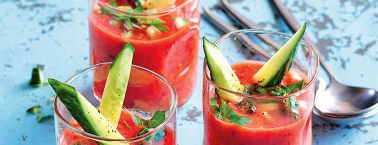 Paleo soep gazpacho - Gezond aan tafel - recept