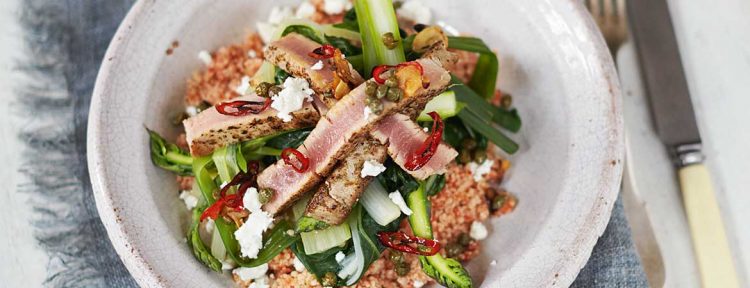 Couscous met tonijn en groenten van Jamie Oliver - Gezond aan tafel - recept