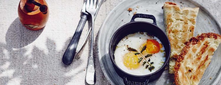 Eieren uit de oven met pimpernel - Gezond aan tafel - recept