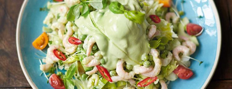 Garnalen cocktail salade van Jamie Oliver - Gezond aan tafel - recept