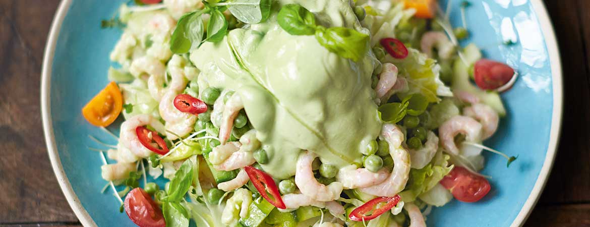 Garnalen cocktail salade van Jamie Oliver