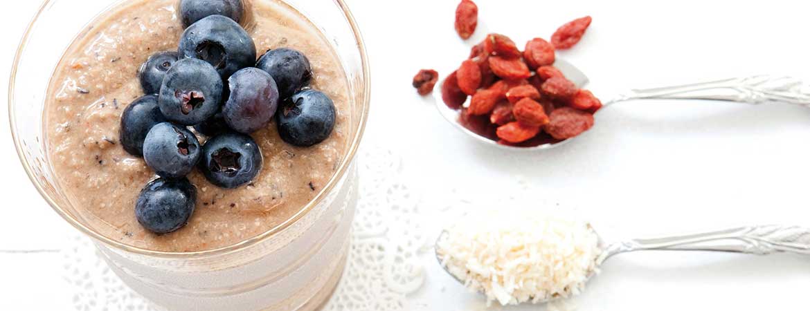 Smoothie blauwe bessen