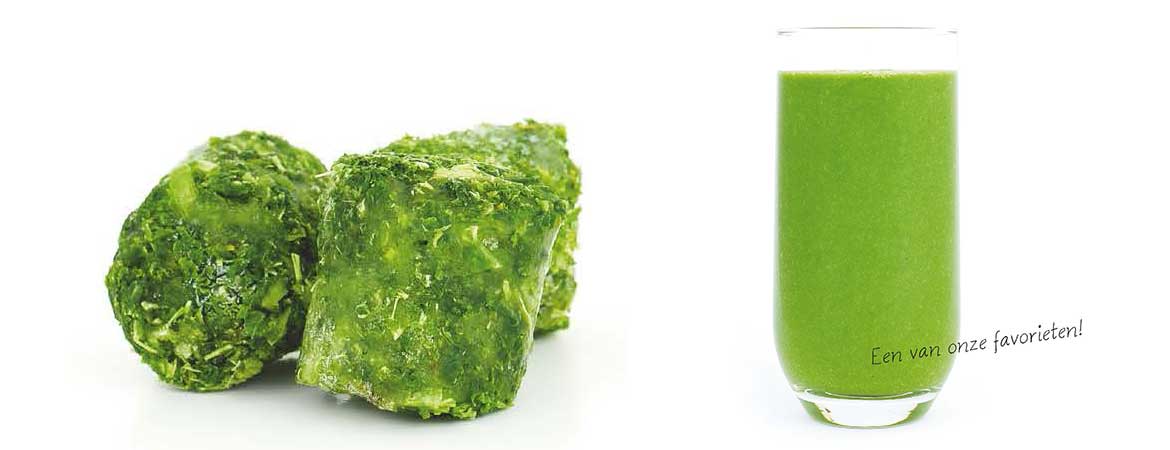Smoothie met spinazie en boerenkool