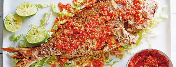 Snapper van de barbecue - Gezond aan tafel - recept