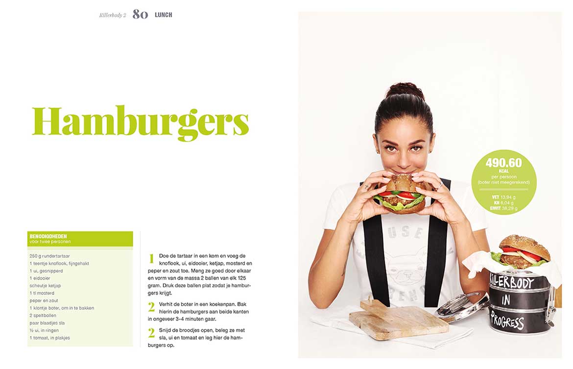 Hamburgers Fajah Lourens (Killerbody 2): heerlijk lunchgerecht