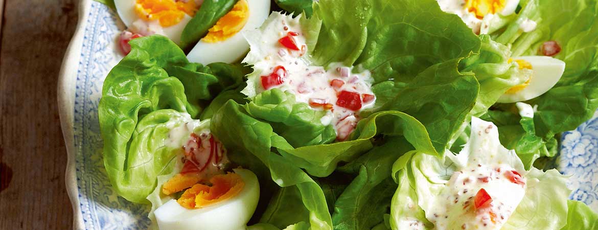 Bijproduct bedelaar satelliet Sla met sjalotje, tomaat en eieren: een heerlijke Hollandse salade