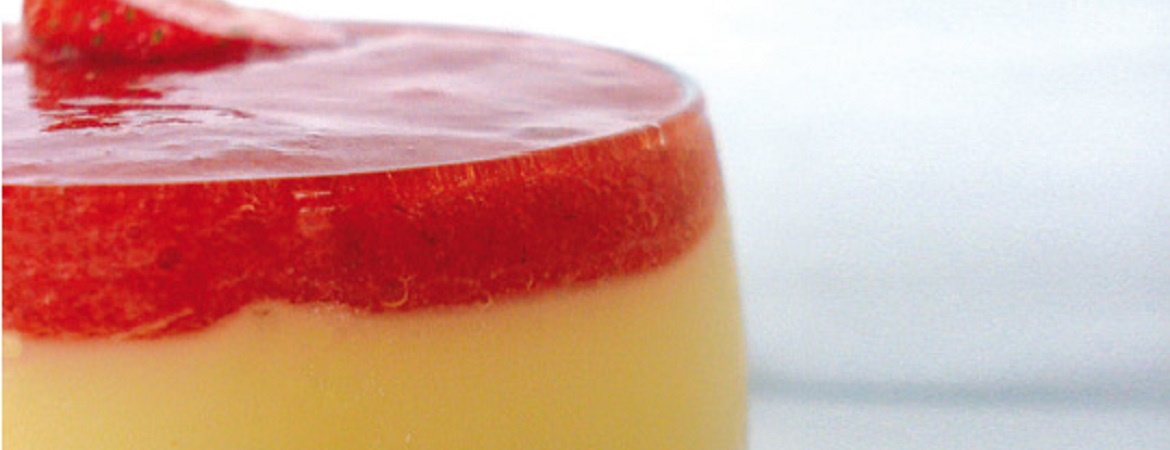 Vlaflip met aardbeien