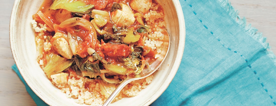 Stoofschotel met kip en couscous