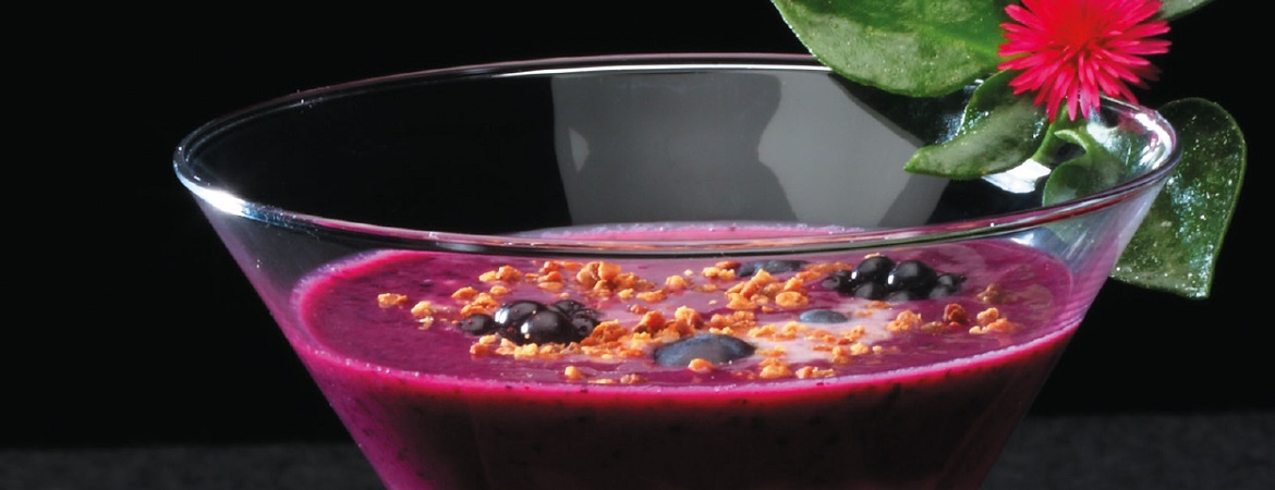 Bosbessen pepermunt rejuvelac smoothie