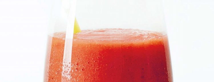 Smoothie van aardbei, grapefruit en gember - Gezond aan tafel - recept