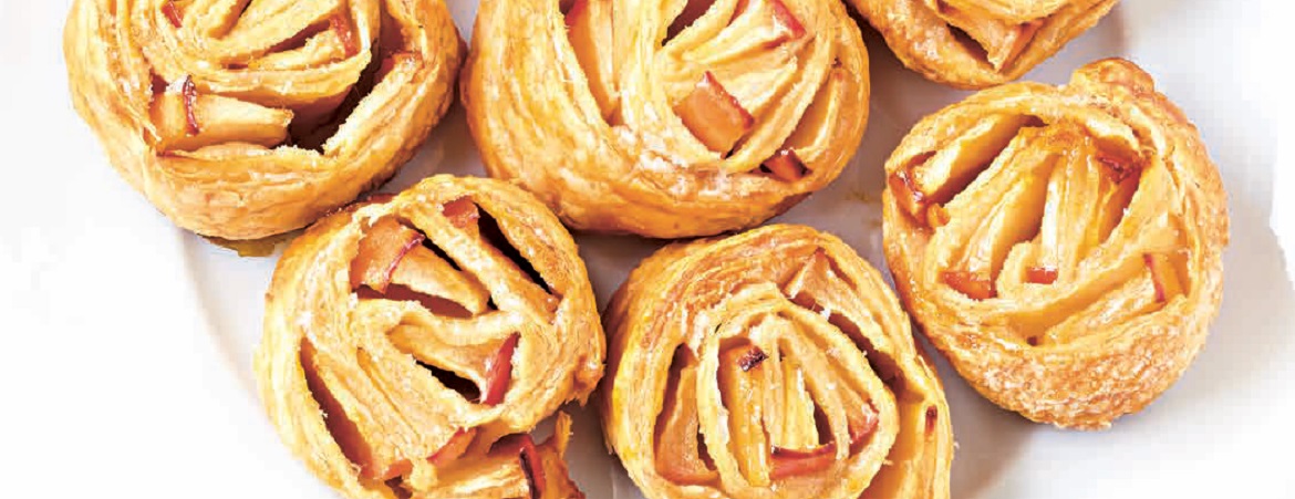 Gekaramelliseerde appelrolletjes