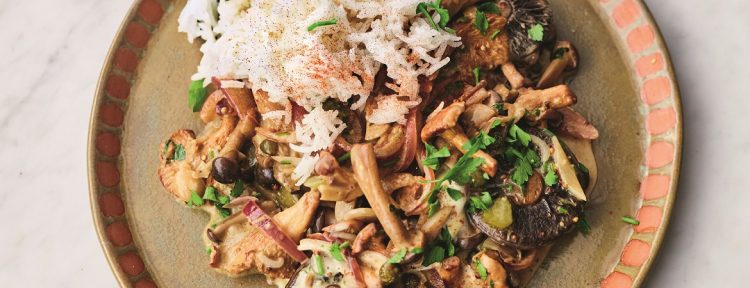 Paddenstoelen stroganoff (Jamie Oliver) - Gezond aan tafel - recept